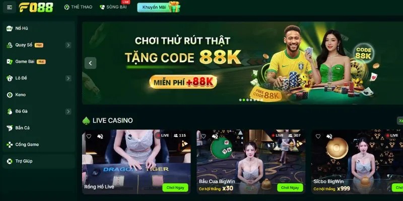 Trải nghiệm giải trí đỉnh cao tại FO88